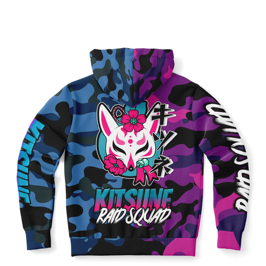 Kitsune Camo Athletic Zip-Up Hoodie